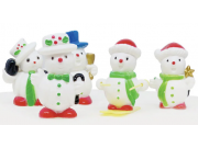 Anniversary House Snowman Cake Topper